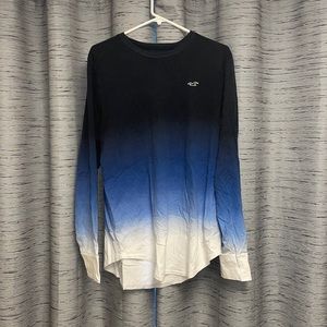 Men’s Hollister Blue Ombré Long Sleeve